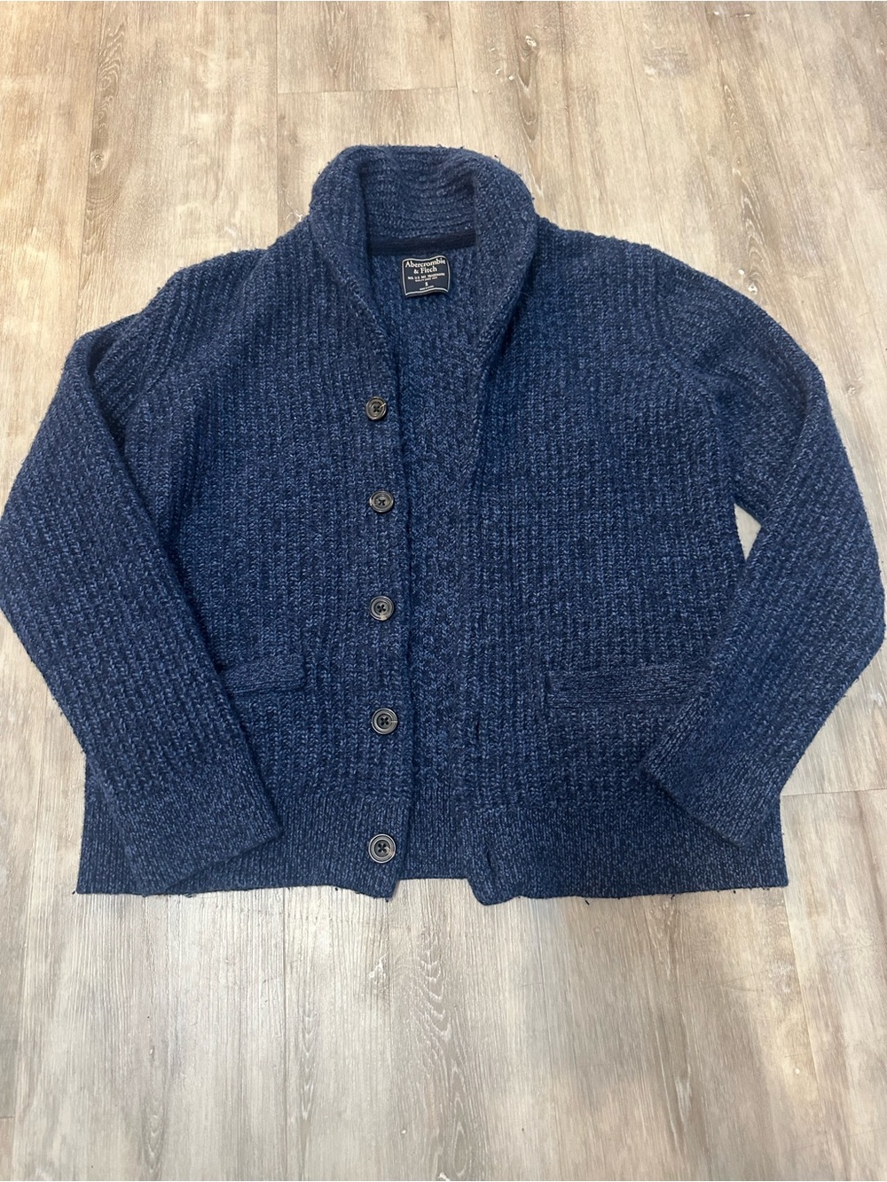 Men’s Small Abercrombie & Fitch Navy Cardigan